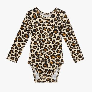 Lana Leopard Tan Cheetah Long Sleeve Bodysuit